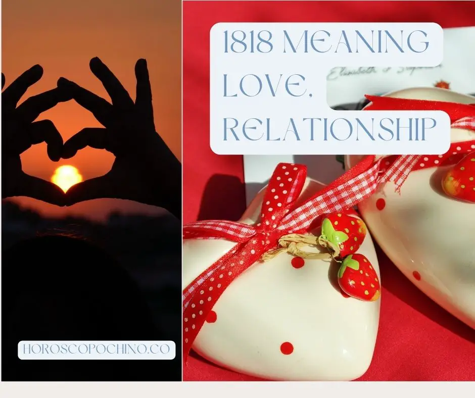 1818 significando amor, relacionamento