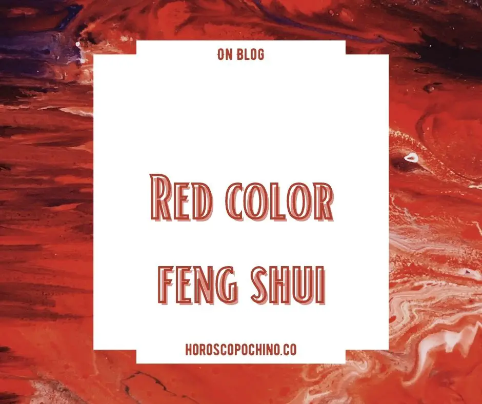 Rode kleur feng shui