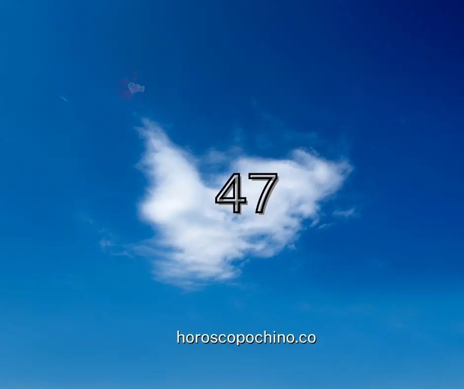 Anjo número 47, ou seja, espiritual, angelical, numerologia