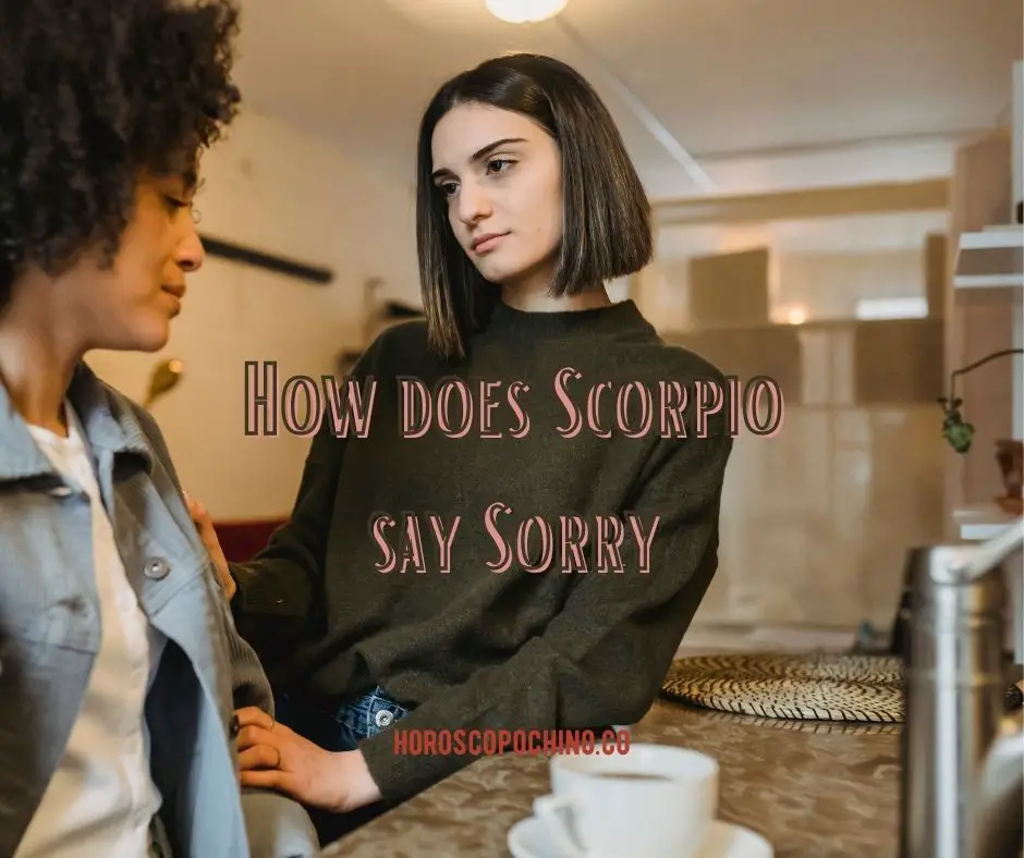 How does Scorpio say Sorry