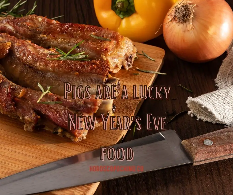 Pigs are a lucky New Year's Eve food, pork