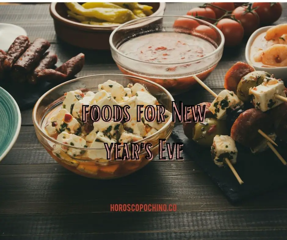 Traditional foods for New year's Eve