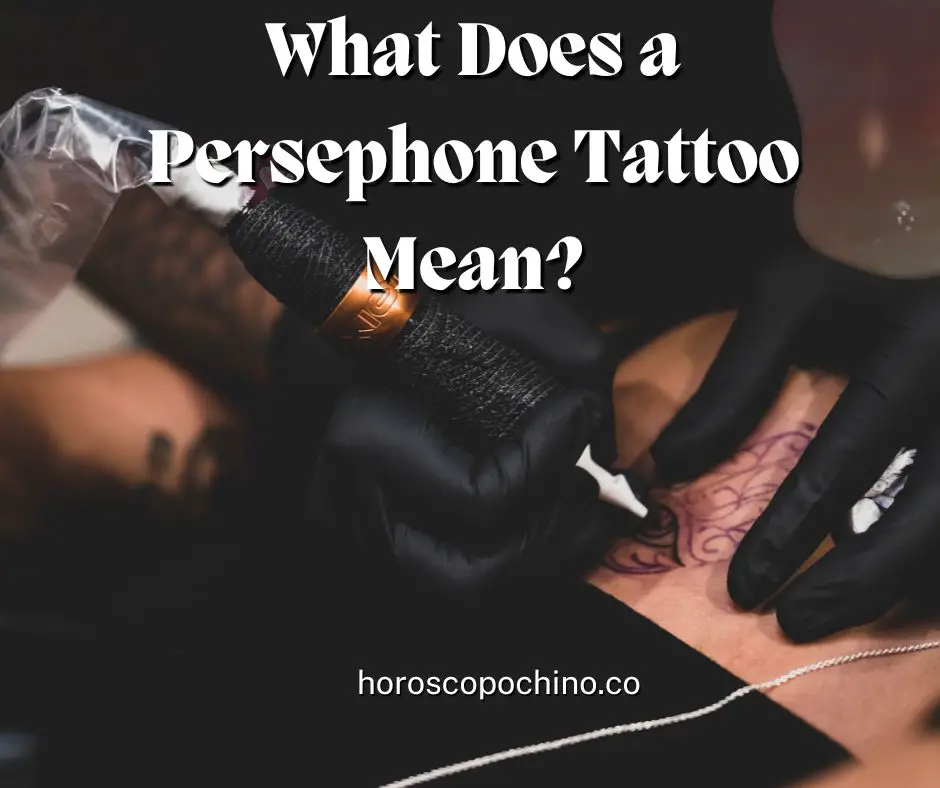 Wat betekent een Persephone-tatoeage?