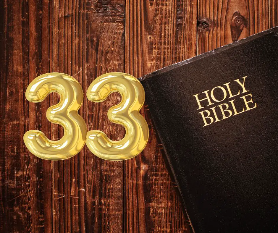 Número 33 en la biblia Número 33 en la biblia